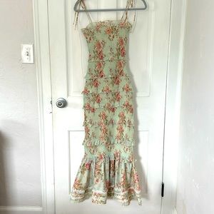 V. Chapman The Geranium Dress in Tapestry Rose size 0